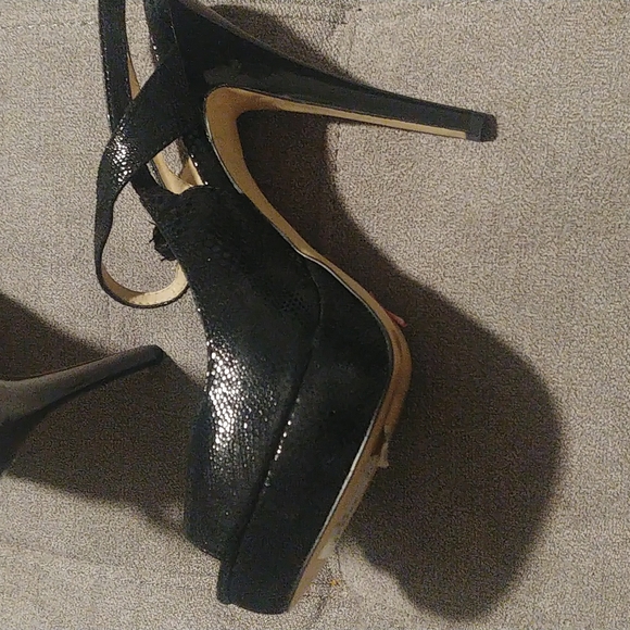 Black Leather 6" INC platform Sexy 👠 - Picture 5 of 8